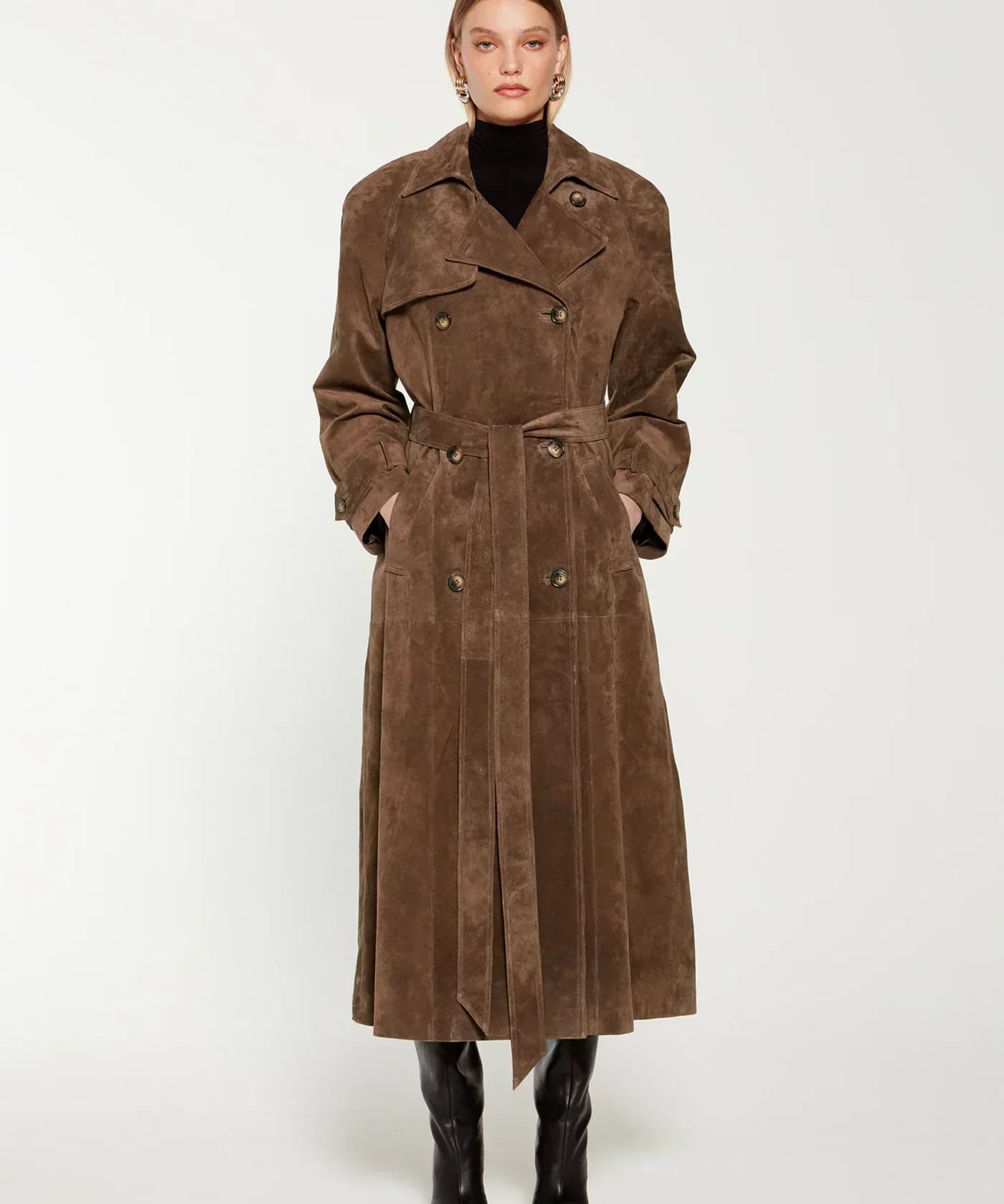 CHANTAL™ - Classic Belted Trench Coat