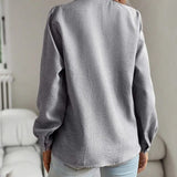 AURORA RUFFLE LONG SLEEVE SHIRT