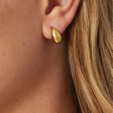 Joy – Minimalist Gold Teardrop Stud Earrings