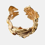 Jullana – Textured Flower Bracelet in Gold