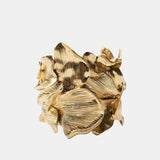 Jullana – Textured Flower Bracelet in Gold