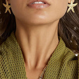 Karisa - Starfish Statement Earrings in Gold
