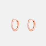 Maddison – Small Stone-Set Hoop Earrings