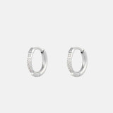Maddison – Small Stone-Set Hoop Earrings