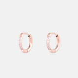 Maddison – Small Stone-Set Hoop Earrings