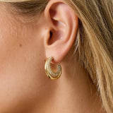 Marcelina – Hoop Earrings with Studs