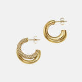 Marcelina – Hoop Earrings with Studs