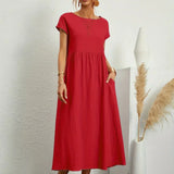 AVA LUXE FLUID MIDI DRESS