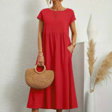 AVA LUXE FLUID MIDI DRESS