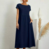 AVA LUXE FLUID MIDI DRESS