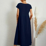 AVA LUXE FLUID MIDI DRESS
