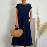 AVA LUXE FLUID MIDI DRESS