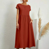AVA LUXE FLUID MIDI DRESS