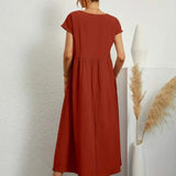 AVA LUXE FLUID MIDI DRESS