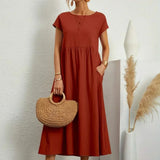 AVA LUXE FLUID MIDI DRESS
