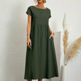 AVA LUXE FLUID MIDI DRESS