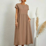AVA LUXE FLUID MIDI DRESS