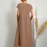 AVA LUXE FLUID MIDI DRESS
