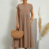 AVA LUXE FLUID MIDI DRESS