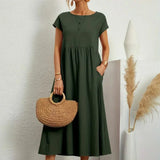 AVA LUXE FLUID MIDI DRESS