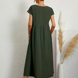 AVA LUXE FLUID MIDI DRESS
