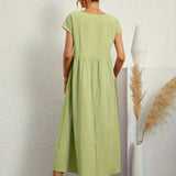AVA LUXE FLUID MIDI DRESS