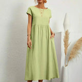 AVA LUXE FLUID MIDI DRESS