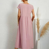 AVA LUXE FLUID MIDI DRESS