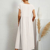 AVA LUXE FLUID MIDI DRESS