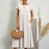 AVA LUXE FLUID MIDI DRESS