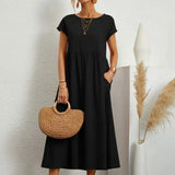 AVA LUXE FLUID MIDI DRESS