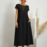 AVA LUXE FLUID MIDI DRESS