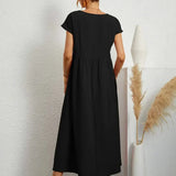 AVA LUXE FLUID MIDI DRESS