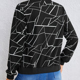 MILA™ |  Artistic Pattern Zip-Up Jacket
