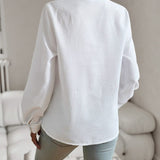 AURORA RUFFLE LONG SLEEVE SHIRT