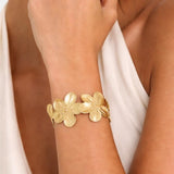 Nana – Adjustable Flower Bracelet in Gold