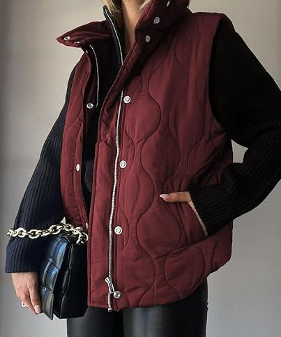 DARCY™ - Chic Lightweight Button-Up Puffer Vest