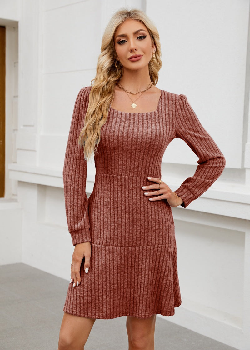LYRA™ - Cozy Fall Babydoll Dress