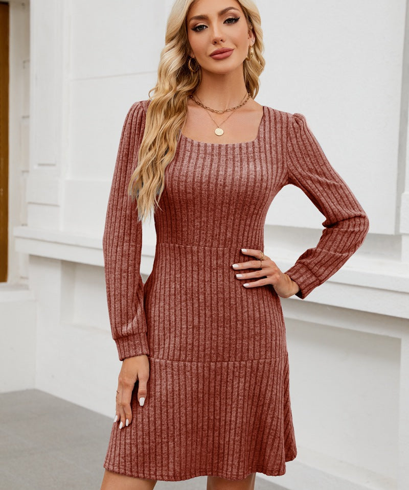 LYRA™ - Cozy Fall Babydoll Dress