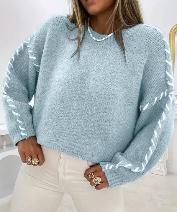SERAH™ - Casual Round Neck Long Sleeve Sweater