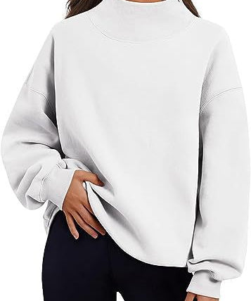 MARYLYN™ - Women's Oversized Turtleneck Sweatshirt Long Sleeve Pullover