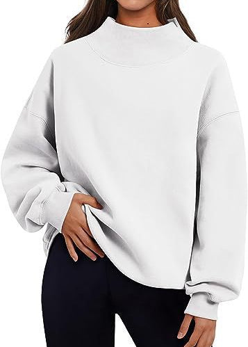 MARYLYN™ - Women's Oversized Turtleneck Sweatshirt Long Sleeve Pullover