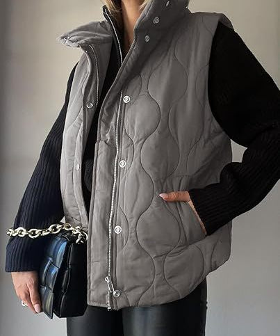 DARCY™ - Chic Lightweight Button-Up Puffer Vest