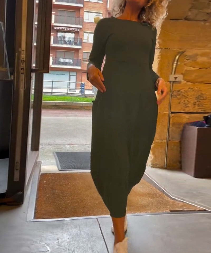 CORA™ - Casual Chic Midi Dress