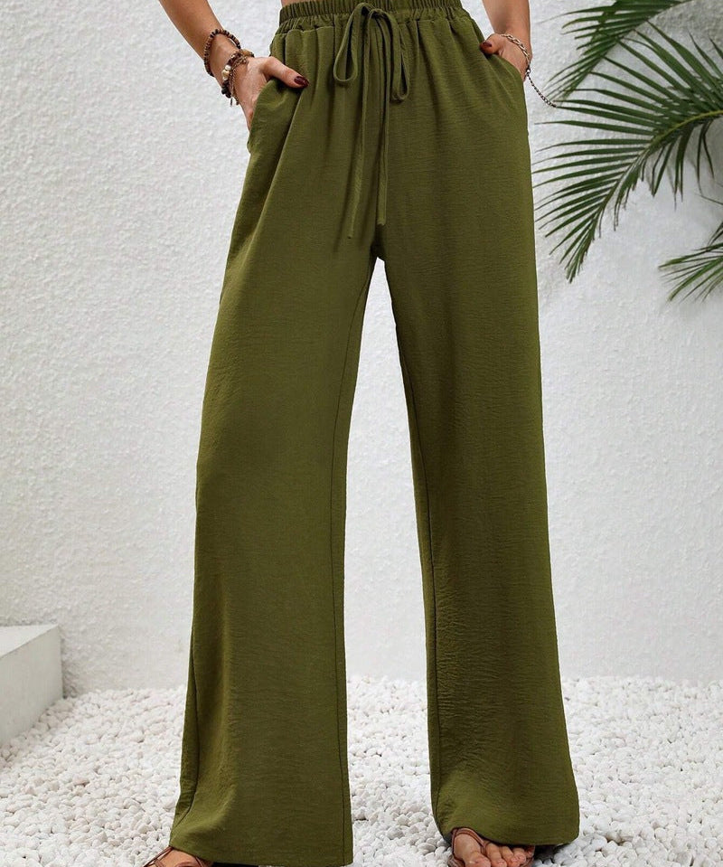 NIKU™ - Casual Wide Leg Drawstring Pants