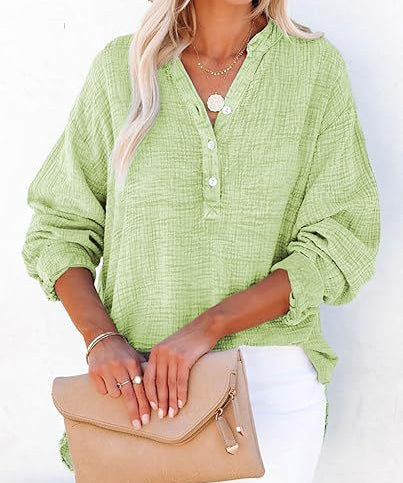 AYLA™ – Casual V-Neck Blouse
