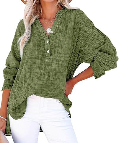 AYLA™ – Casual V-Neck Blouse