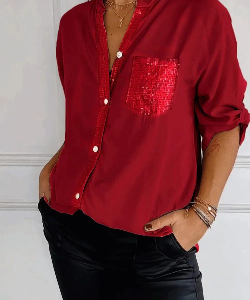 DANICA™ -  Sequin Detailed Blouse