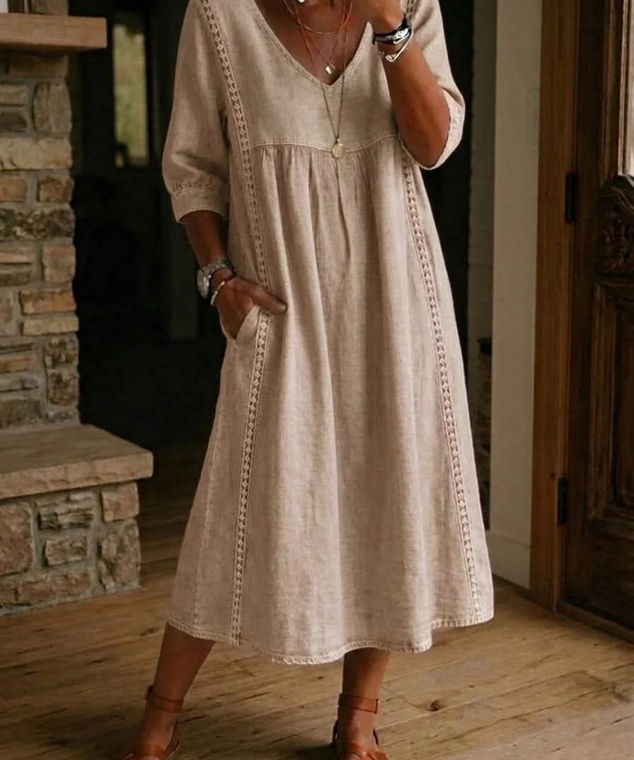 DAISY LACE TRIM DRESS