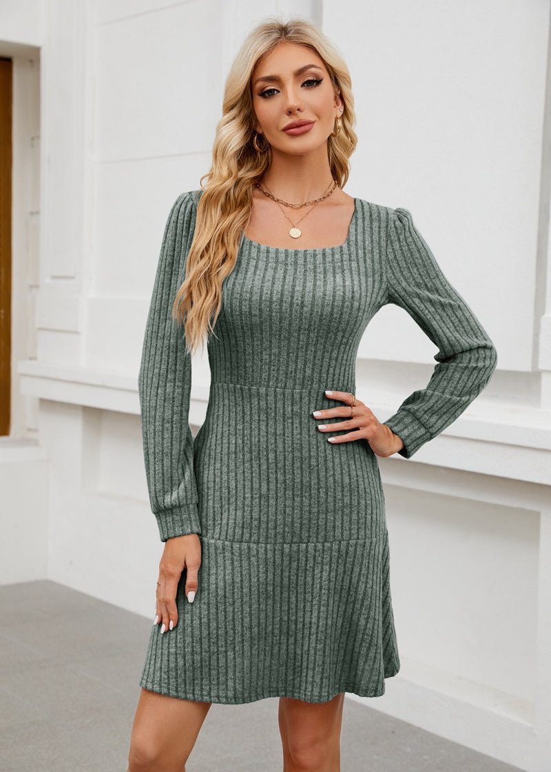 LYRA™ - Cozy Fall Babydoll Dress